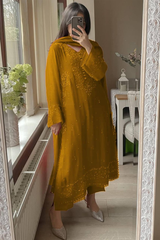 Step into timeless elegance with this Exclusive 3-Piece Plazzo Set