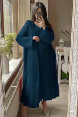 Step into timeless elegance with this Exclusive 3-Piece Plazzo Set