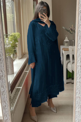 Step into timeless elegance with this Exclusive 3-Piece Plazzo Set