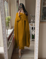 Step into timeless elegance with this Exclusive 3-Piece Plazzo Set