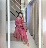 DESIGNER WEAR EXCLUSIVE 3 PIECE SUIT IN BEADS WORK ON KURTI,