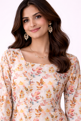 🌼 Multicolor Floral Printed Kurti