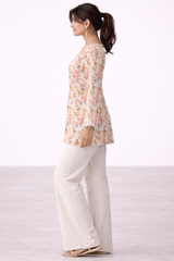 🌼 Multicolor Floral Printed Kurti