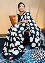 Nayab Ajrakh Latkan Silk Saree