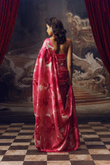 Lara Lime Satin Silk Saree