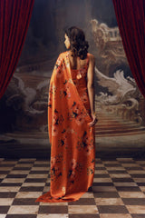 Tina Canary Yellow Satin Silk Saree