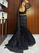 Elevate your traditional wardrobe with this stunning lehenga set