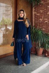 Step into graceful sophistication with our latest Farshi Suit Set