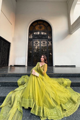 Step into royal elegance with our stunning Kediya Style Shrug Lehenga Set