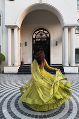 Step into royal elegance with our stunning Kediya Style Shrug Lehenga Set