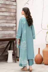 DESIGNER WEAR EXCLUSIVE SUIT IN SEQUENCE EMBROIDERED ROMAN SILK FABRIC TOP AND PANT WITH DUPATTA PAIR