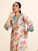 Floral Printed Kurta Set designed for effortless elegance and everyday comfort.