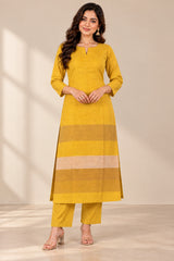 MAUSAM || MUSTARD YELLOW KURTA SET
