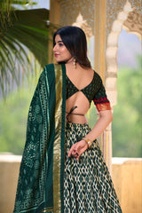 Elevate your festive wardrobe with this stunning lehenga set