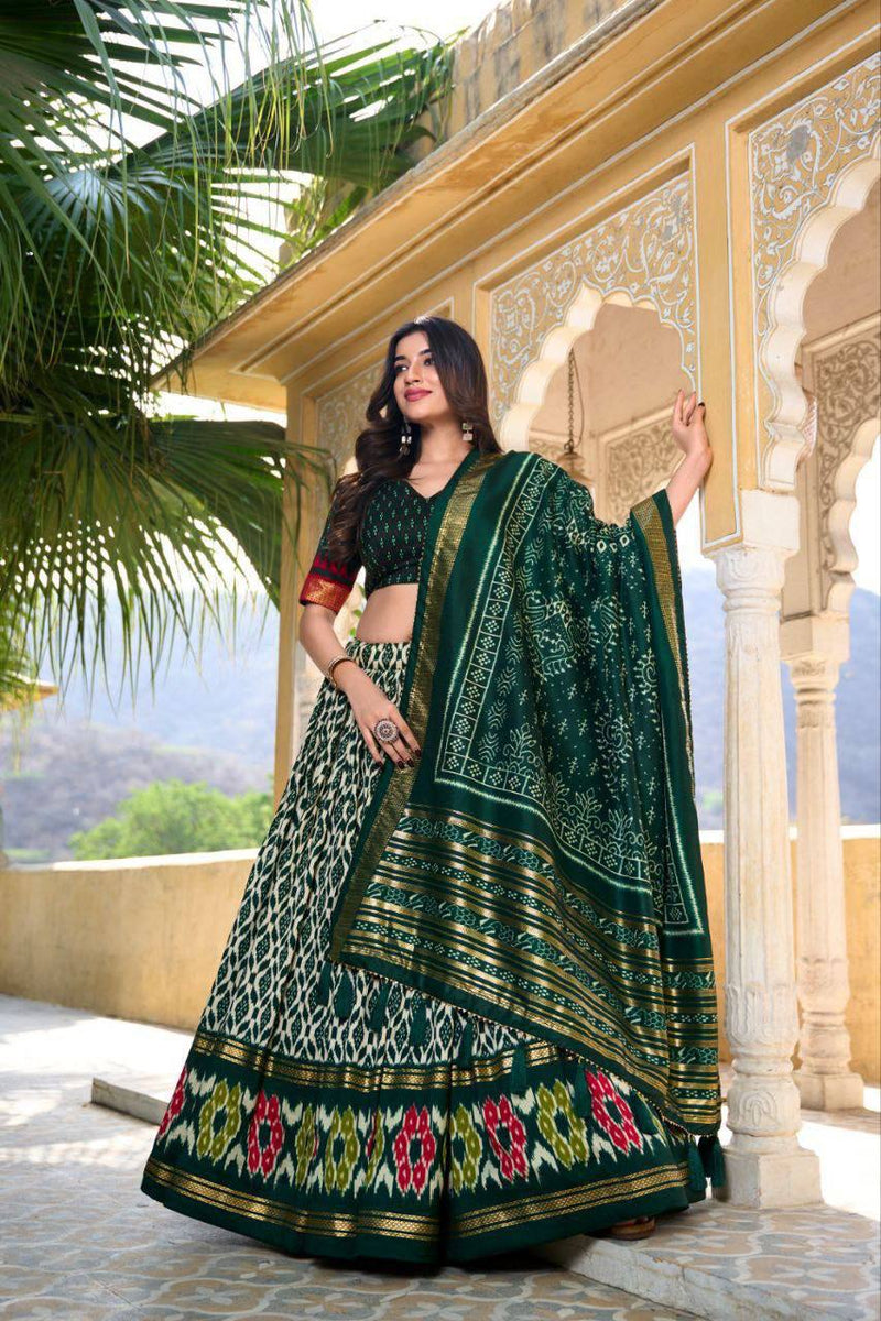 Elevate your festive wardrobe with this stunning lehenga set