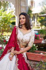 Elegant Vichitra Silk Lehenga Set with Exquisite Embroidery
