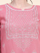 This beautiful Designer Kurta Bottom Set in pink