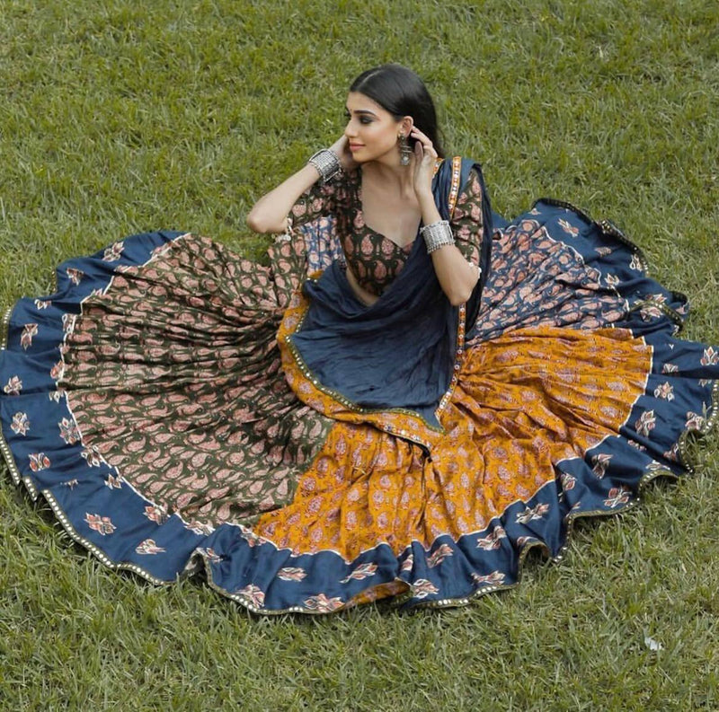 FOR THIS UPCOMING NAVARATRI SEASON OUR EXCLUSIVE FULL STITCHED LEHENGA CHOLI&nbsp;