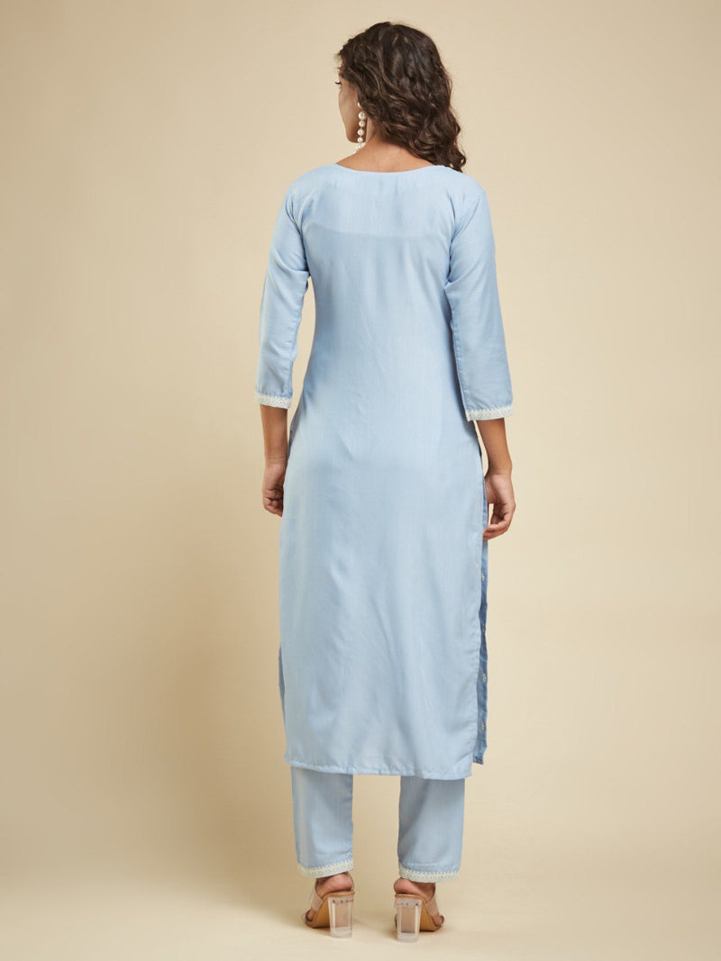 This exquisite Designer Kurta Suit Set