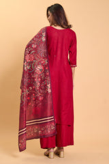 Designer Rayon Kurta Set with Embroidery