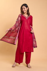 Designer Rayon Kurta Set with Embroidery
