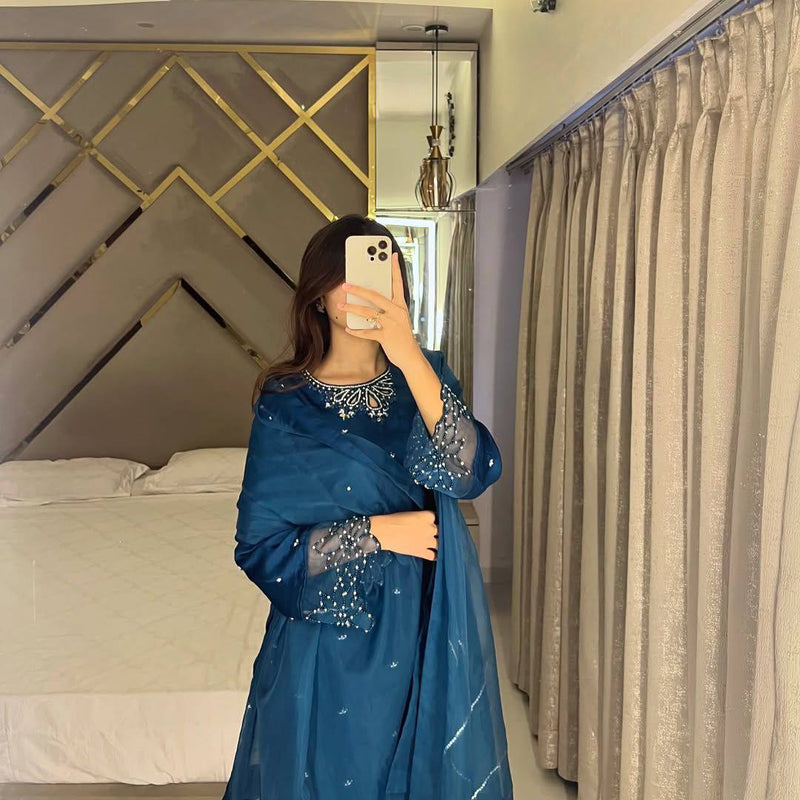 Step into sophistication with this Designer Wear Exclusive 3-Piece Suit