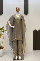 DESIGNER WEAR EXCLUSIVE SUIT SET WITH REAL MIRROR WORK ✨