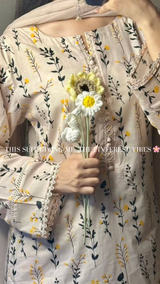 Soft, graceful and effortlessly classy — this pastel floral kurta set