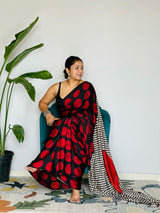 Nayab Ajrakh Latkan Silk Saree