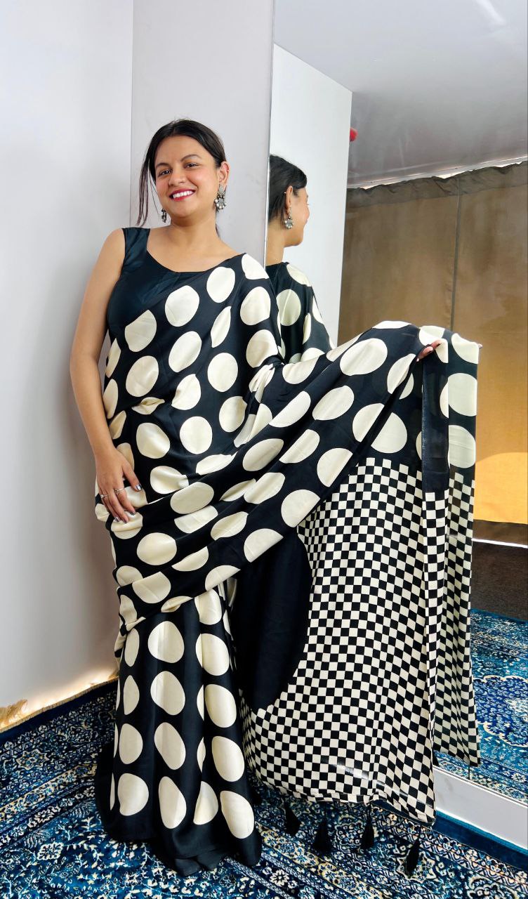 Nayab Ajrakh Latkan Silk Saree