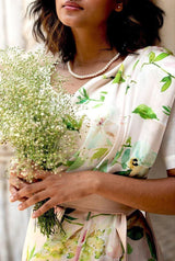 Pearl Blossom Designer Saree