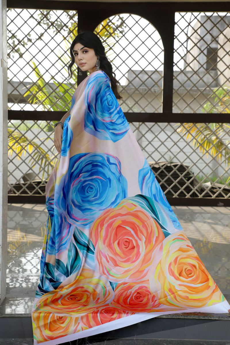 Opaline Rose Garden Saree