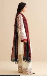 Elegance with this beautifully designed pastel floral kurta set