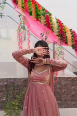 Step into timeless grace with our exclusive 3-piece Anarkali Set