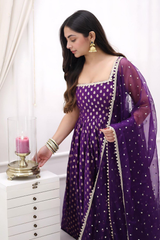 Step into timeless elegance with this luxurious 3-piece designer ensemble