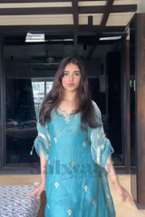 Experience effortless elegance with this premium 3-piece Japan Satin Kaftan Set