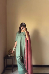 Discover timeless elegance with our beautifully designed 3-piece Farshi Salwar Set