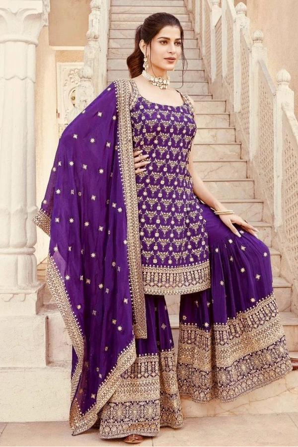 Step into elegance with our latest Designer Sharara Set