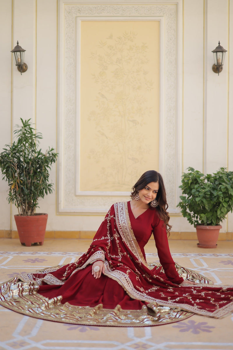 Upgrade your wardrobe with this premium designer gown
