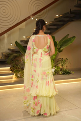 Mehfil Mint Premium Embroidered Lehenga Saree