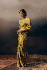 Lara Lime Satin Silk Saree