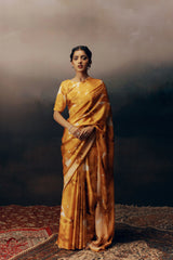 Lara Lime Satin Silk Saree