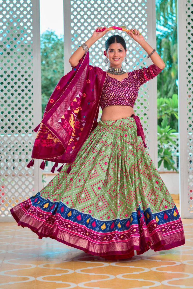 This lehenga set brings together the best of both worlds—intricate craftsmanship with modern charm.