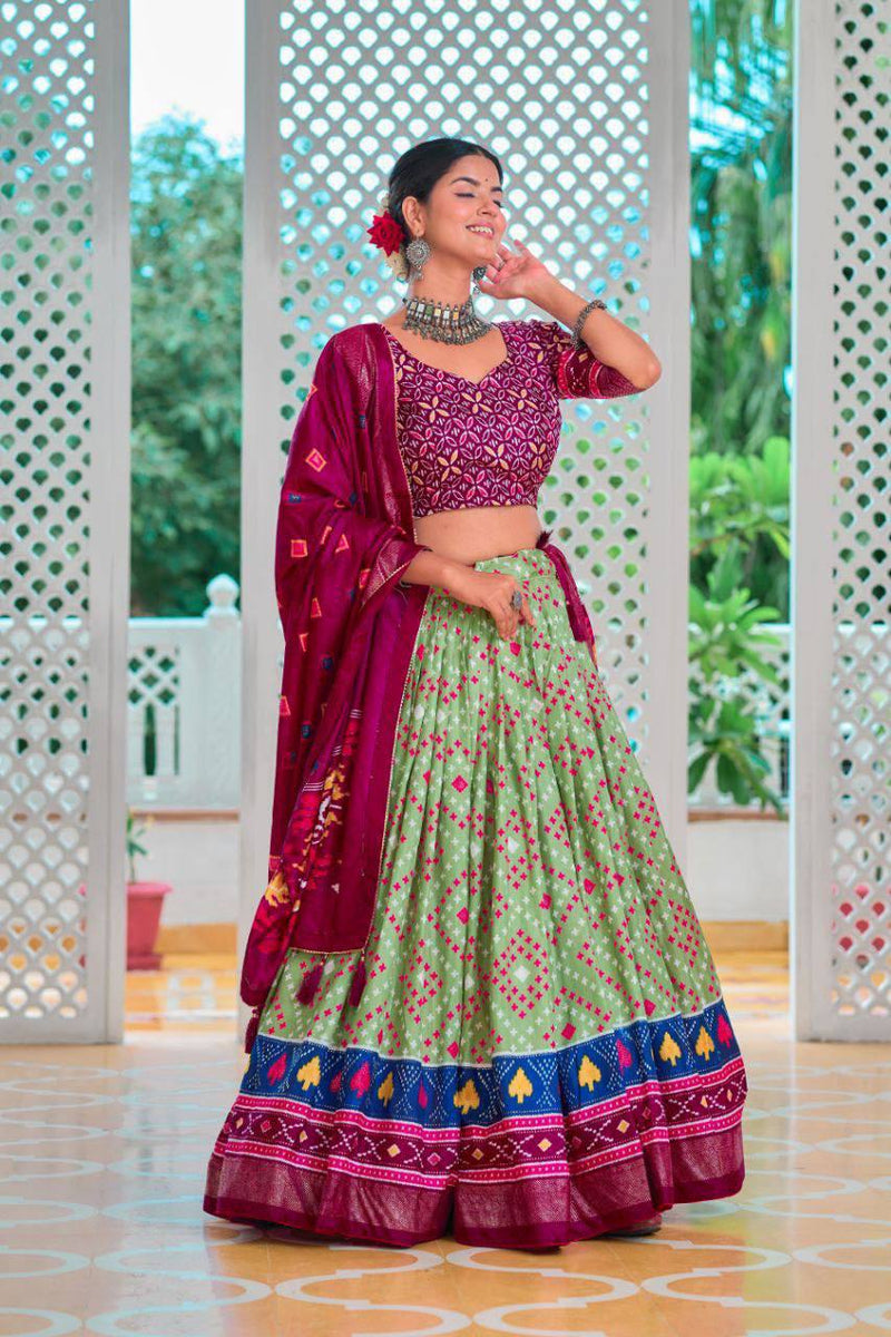 This lehenga set brings together the best of both worlds—intricate craftsmanship with modern charm.