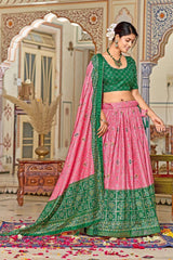This beautifully crafted lehenga set is designed to celebrate femininity, tradition, and timeless grace