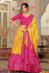 Adorn yourself in this breathtaking lehenga set, where every detail speaks of luxury, heritage, and modern elegance.
