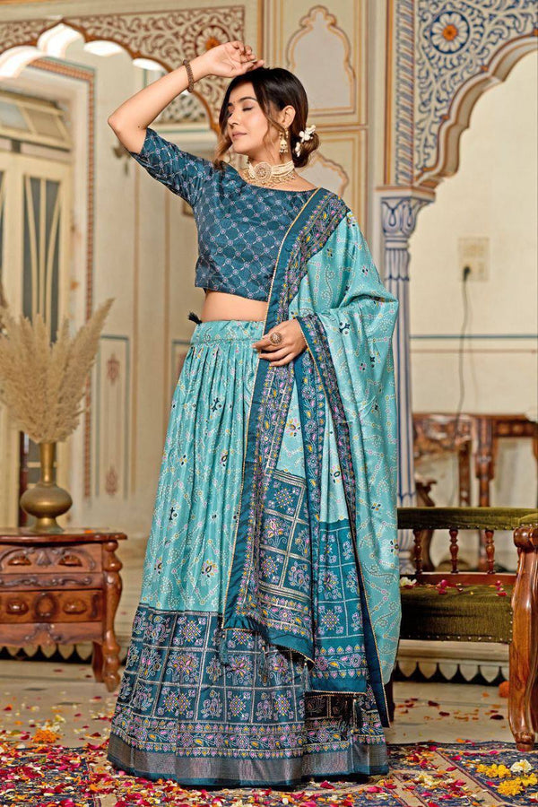 Indulge in the luxurious charm of Tussar Silk, where intricate Minakari designs meet the brilliance of foil print