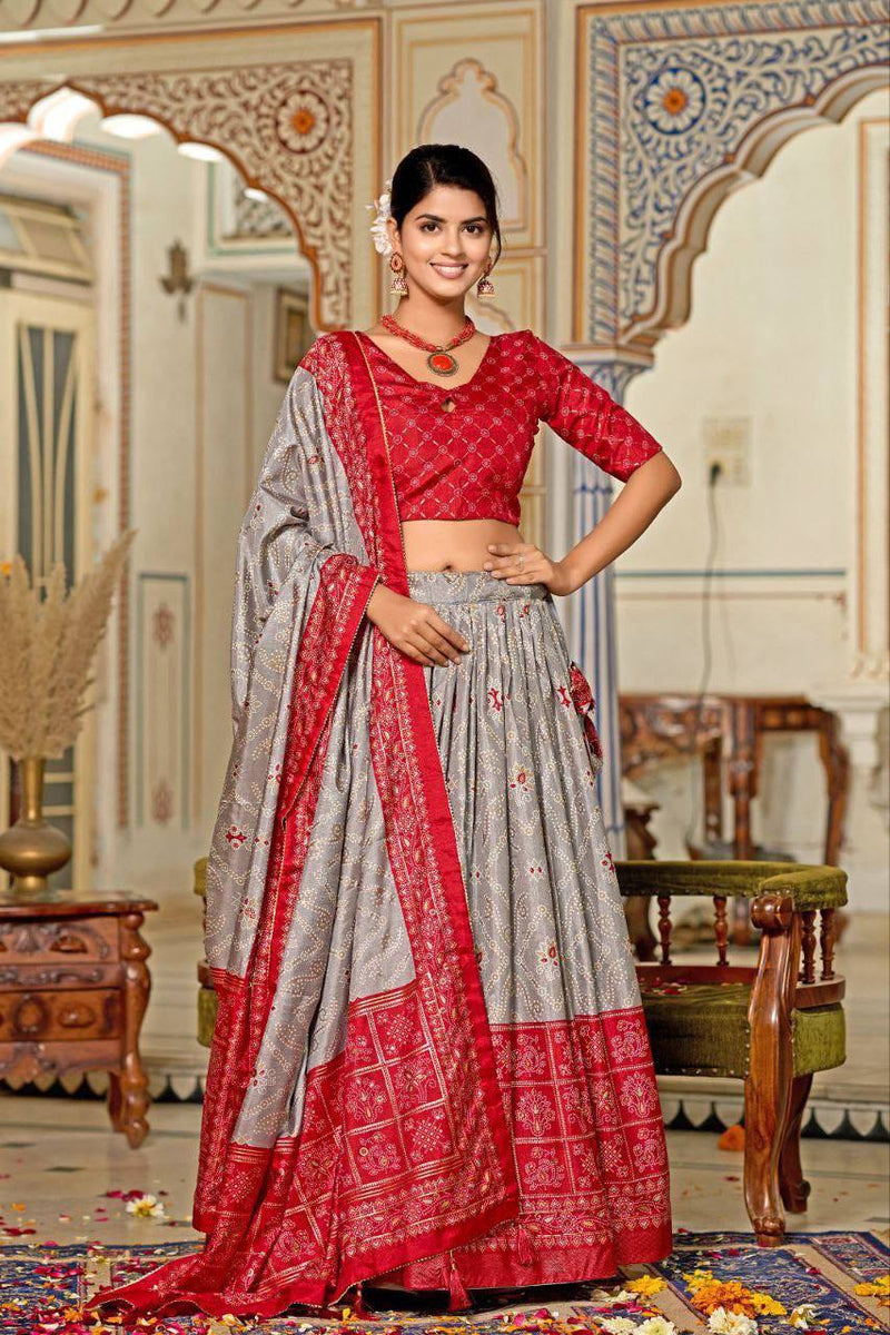 This beautifully crafted lehenga set is designed to celebrate femininity