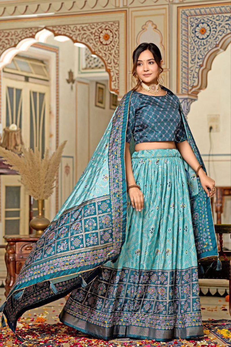 Indulge in the luxurious charm of Tussar Silk, where intricate Minakari designs meet the brilliance of foil print