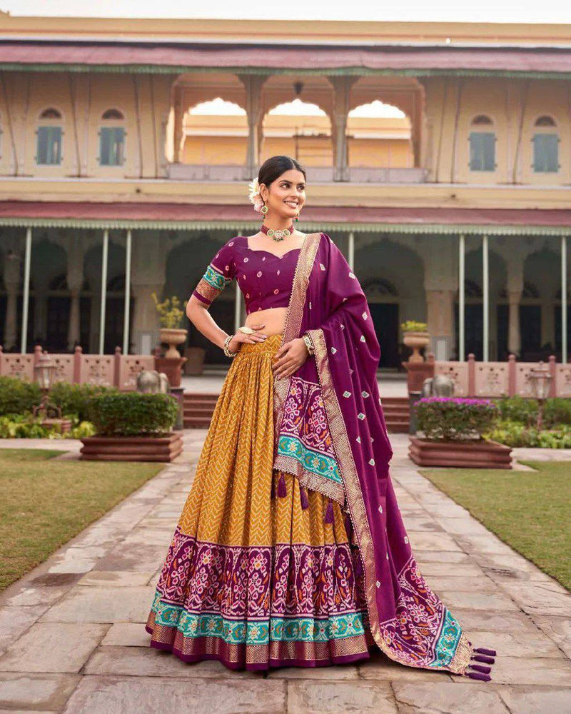 This lehenga set is the epitome of elegance, grace, and timeless beauty.